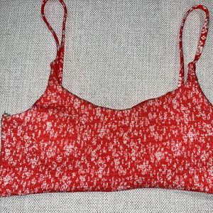 Size S Floral 2-Piece Bikini Set with Reversible Bottoms